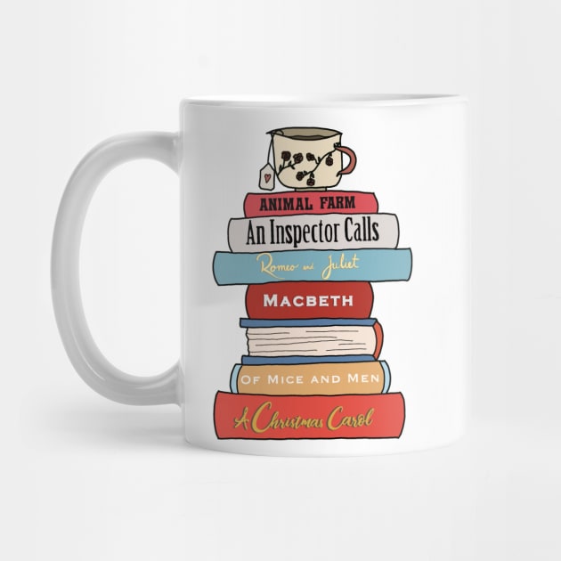 English Literature book stack by bookloversclub